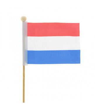 4A Stockflagge Niederlande | Länge 50 Zentimeter | Abmessung 8 x 11 Zentimeter | Pro 25 Stück
