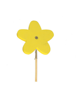 4A Stecker gelbe Blume | Länge 50 Zentimeter | Durchmesser 7 Zentimeter | Pro 25 Stück