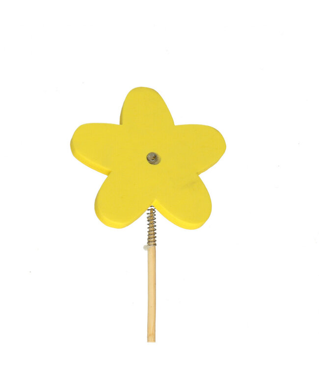 Stecker gelbe Blume | Länge 50 Zentimeter | Durchmesser 7 Zentimeter | Pro 25 Stück zu bestellen