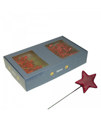 4A Red star pick | Diameter 40 millimetres | Per 60 pieces