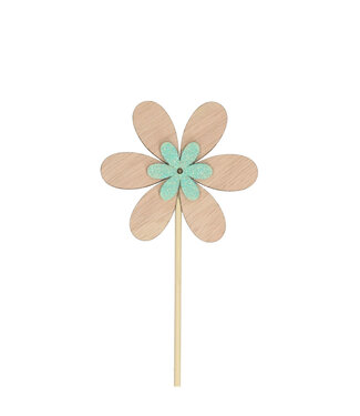 4A Blumenstecker blaue Blume | Länge 50 Zentimeter | Durchmesser 7 Zentimeter | Pro 25 Stück