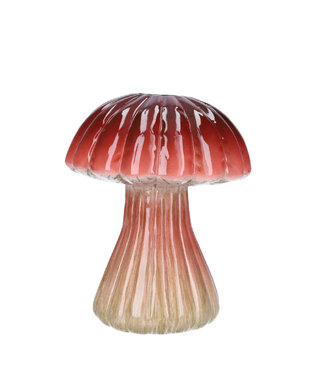 4A Vase champignon rouge | Diamètre 4 - 16 centimètres | Hauteur 20 centimètres | Par 2 pièces