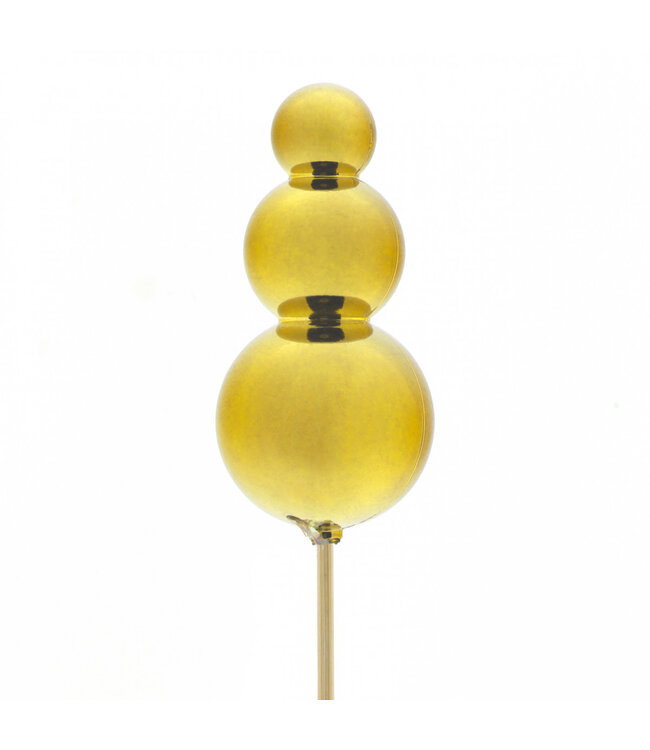 Goldene Christbaumspitze Spike | Länge 50 Zentimeter | Durchmesser 7,5 Zentimeter | Pro 25 Stück zu bestellen