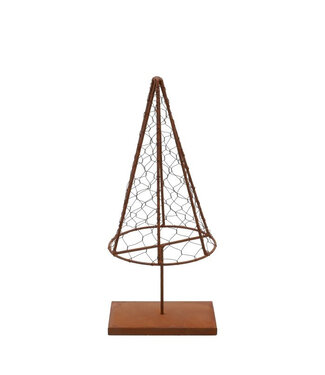 4A Sapin de Noël marron | Dimensions 14 x 8 x 32,5 centimètres | Par 3 pièces
