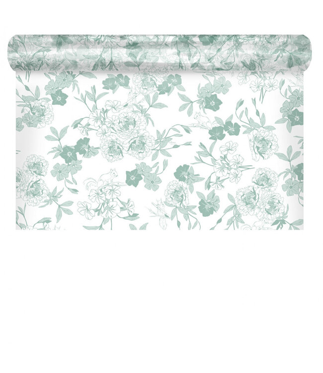 Green film on roll Foresty | Width 80 centimetres | Length 100 metres | Available per piece