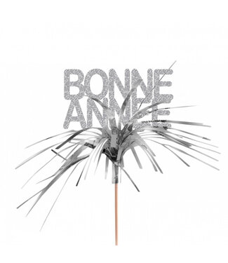 4A Silver-coloured pick Bonne Annee | Length 50 centimetres | Diameter 7 centimetres | Per 25 pieces