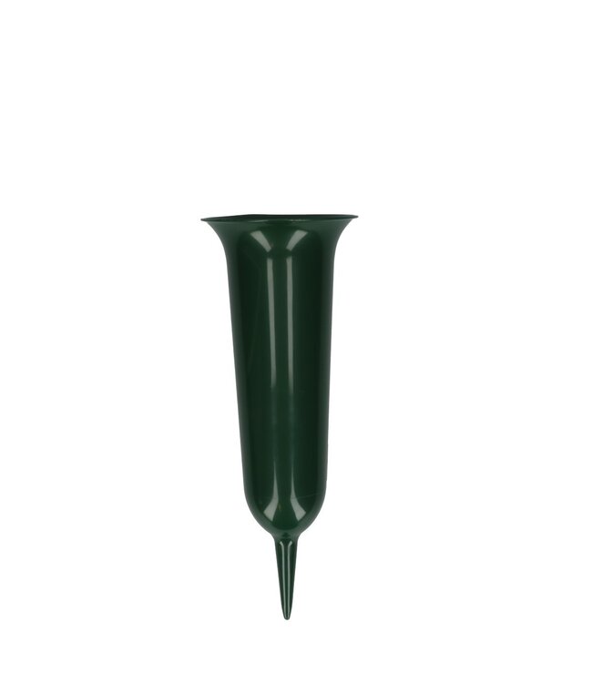 Dark green grave vase | Dimensions 12 x 32 centimetres | Available to order in sets of 5