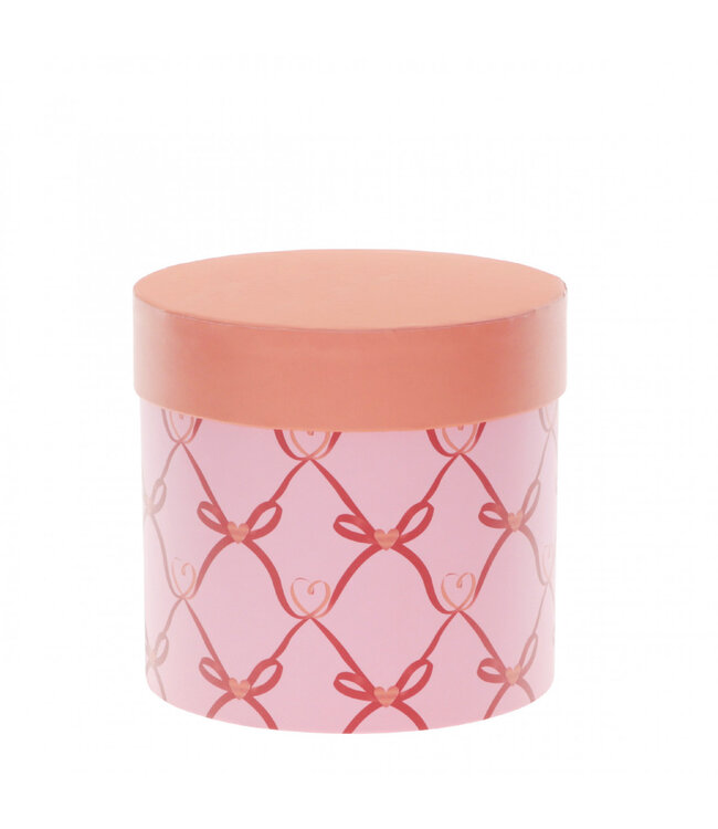 Boîte Rose Hatbox Amari Love | Diamètre 12,5 centimètres | Hauteur 12 centimètres | Commande par 6 pièces
