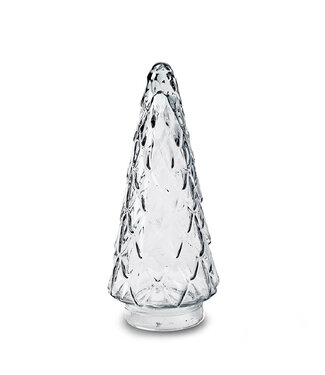 4A Décoration d'arbre de Noël Nobilis transparente | Diamètre 9 centimètres | Hauteur 23 centimètres | Par 12 pièces