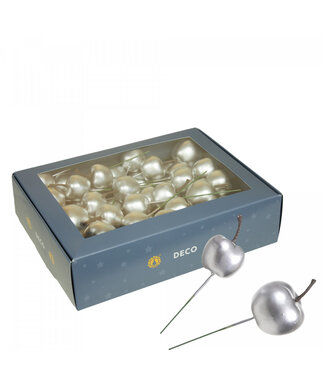 4A Silberfarbener Apfelstecker | Durchmesser 25 - 30 Millimeter | Pro 48 Stück
