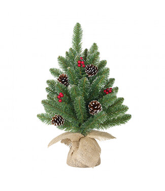 4A Sapin de Noël Vert Creston | Diamètre 35 centimètres | Hauteur 45 centimètres | Par 12 pièces
