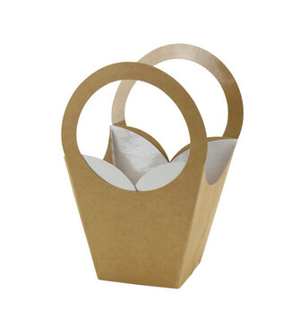 4A Sacs bruns Ella | Dimensions 7,5 x 13 x 20 centimètres | Par 10 pièces
