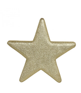 4A Gold-coloured sparkling Christmas star decoration | Diameter 40 centimetres | Set of 4 pieces