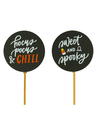 4A Halloween pick assortment | Length 50 centimetres | Diameter 6.5 centimetres | Per 25 pieces