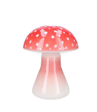 4A Vase champignon rose et blanc | Diamètre 4 - 16 centimètres | Hauteur 20 centimètres | Par 2 pièces