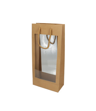 4A Tassen Gift bag 2 vensters 18*9*38cm ( x 10 )