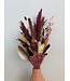 Bouquet of dried flowers Andina | Purple - Bordeaux red dried flowers | Length ± 50 centimetres | Available per bouquet