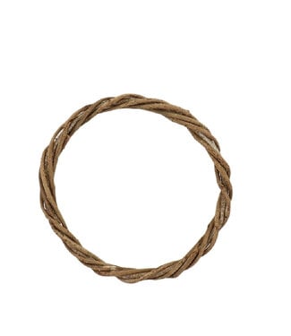 4A Couronne de vigne torsadée séchée naturelle brune | Diamètre 45 centimètres | Épaisseur 3,5 centimètres | Par pièce