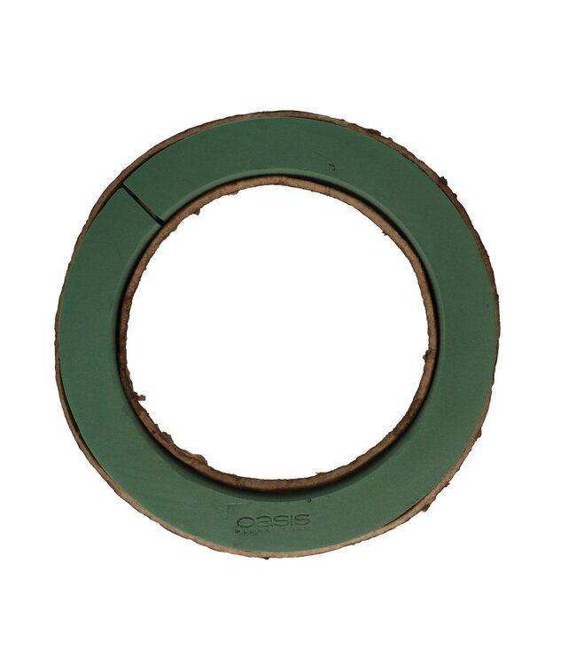 Oasis vert mousse florale Biolit Anneau | Diamètre 38 centimètres | Hauteur 5,5 centimètres | À commander par 2 pièces