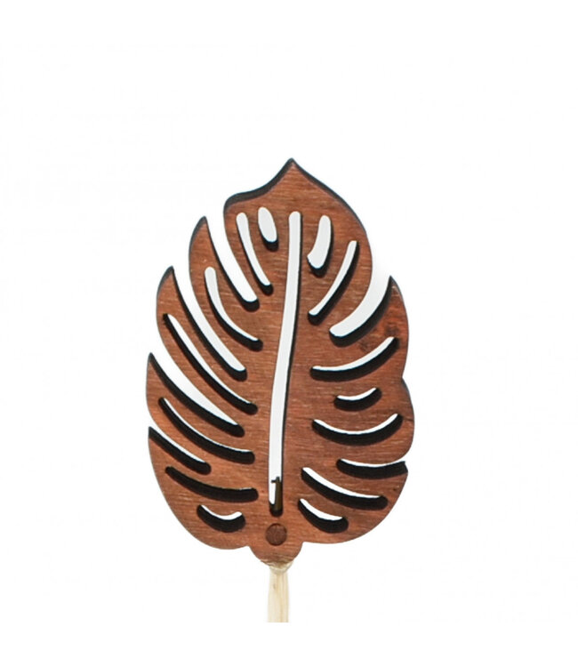 Brown Leaf Inserter | Length 20 centimetres | Leaf Width 4 centimetres | Leaf Length 6 centimetres | Available to order per 12 pieces