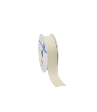 4A Cream-coloured Velvet Ribbon | Width 25 millimetres | Length 10 metres | Per piece