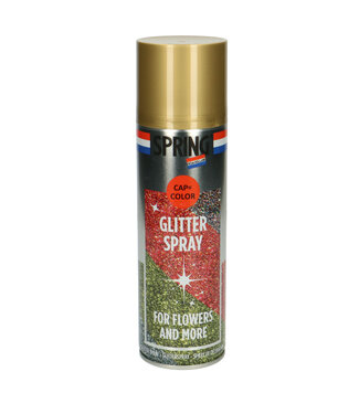 4A Peinture en spray à paillettes dorées | Spring Pro Florist déco spray | Contenu 300 millilitres | Par pièce