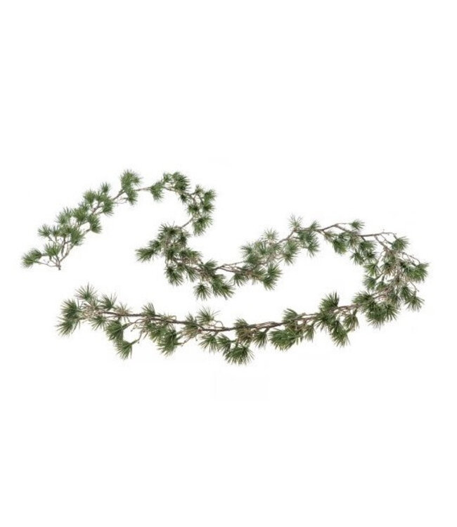 Guirlande verte avec branches de pin | Longueur 190 centimètres | À commander à l'unité