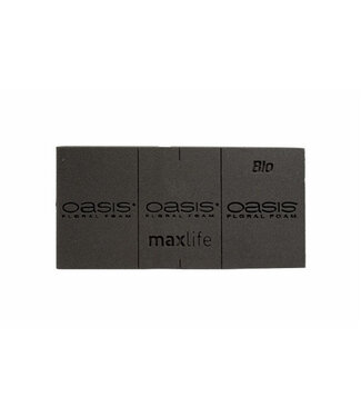 4A Black Oasis floral foam Bio Floral brick | Length 23 centimetres | Width 11 centimetres | Height 8 centimetres | Per 20 pieces