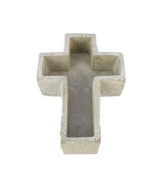 4A Grey Flowerpot Plant Pot Cross | Length 27 centimetres | Width 18 centimetres | Height 6.5 centimetres | Per 4 pieces