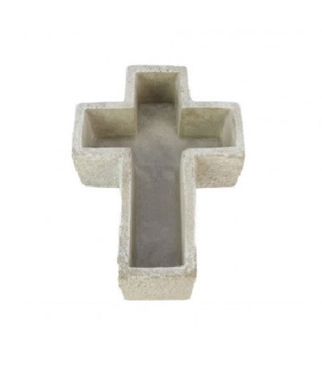 Grey Flower Pot Planter Cross | Length 27 centimetres | Width 18 centimetres | Height 6.5 centimetres | Available to order in sets of 4