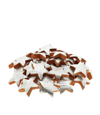 4A Silver-coloured coconut fibre Star | Diameter 7 centimetres | Per 50 pieces