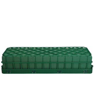 4A Oasis vert mousse florale Dekorette | Longueur 45 centimètres | Hauteur 12,5 centimètres | Largeur 8,5 centimètres | Par pièce