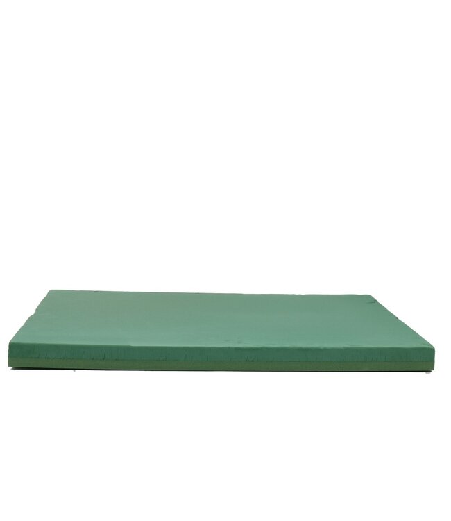 Feuille de design en mousse florale Oasis verte | Longueur 61 centimètres | Hauteur 92 centimètres | Disponible à l'unité