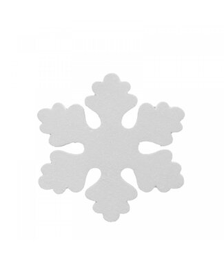 4A Flocon de neige blanc naturel pendentif | Longueur 40 centimètres | Par pièce