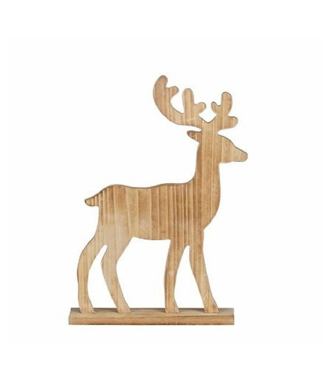 Naturelle bois Cerf déco | Largeur 21 centimètres | Profondeur 5 centimètres | Hauteur 28 centimètres | À commander par 6 pièces