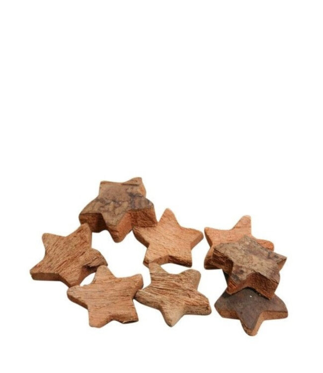 Fibre de coco naturelle Étoile | Diamètre 4,5 centimètres | Disponible par 100 pièces