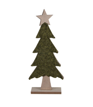 4A Déco Sapin de Noël Vert | Largeur 17 centimètres | Profondeur 5 centimètres | Hauteur 40 centimètres | Par 6 pièces