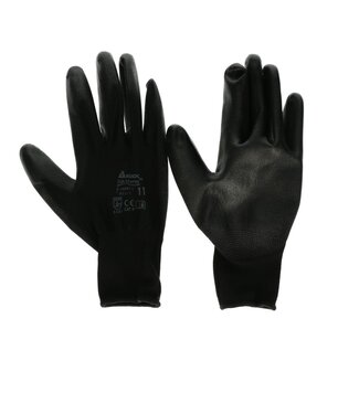 4A Gant en PU Noir | Taille S ( 7 ) | Par 12 pièces