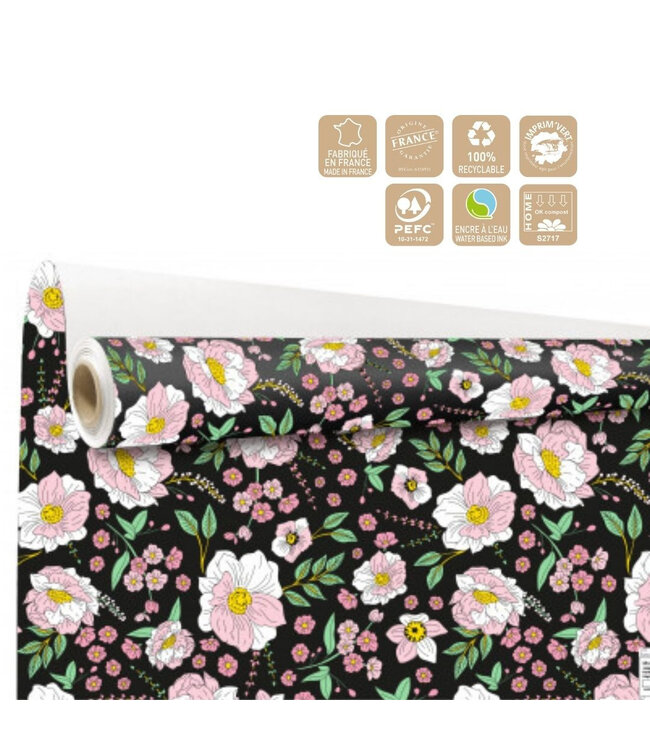 Papier en rouleau Olga couleurs mélangées | Largeur 80 centimètres | Longueur 40 mètres | À l'unité à commander