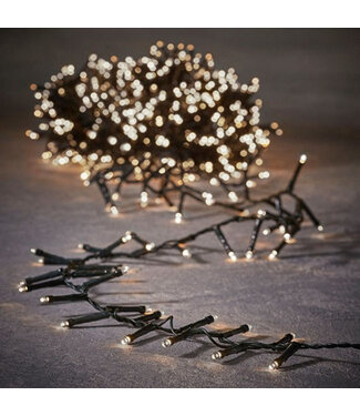 4A Guirlande lumineuse LED noire pour Noël | 200 lumières | Longueur 4 mètres | Inclus avec minuterie | À l'unité