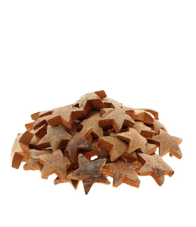 Étoile brune en fibre de coco | Diamètre 7 centimètres | Commande par 50 pièces