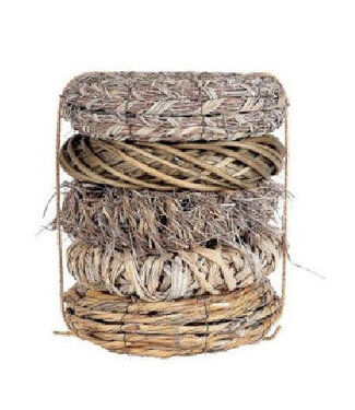 4A Assortiment de couronnes brunes empilées | Diamètre 30 centimètres | Par 5 pièces
