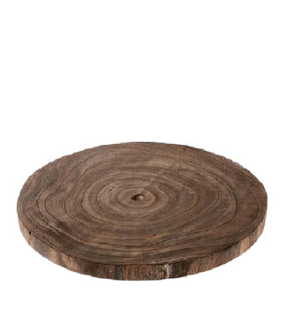 4A Disque en bois séché brun foncé déco Apollonia | Longueur 46 centimètres | Par pièce
