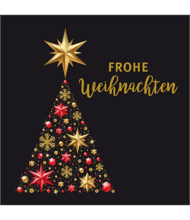 Carte Noire "Noël" | Longueur 7 centimètres | Largeur 7 centimètres | Commande par 20 pièces