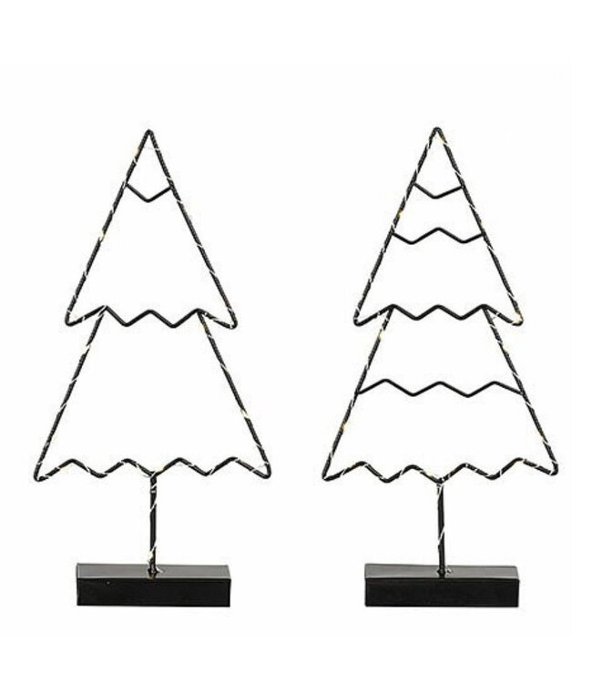 Arbre de Noël à LED couleurs mélangées | Largeur 17 centimètres | Profondeur 5 centimètres | Hauteur 34 centimètres | Commande par 6 pièces
