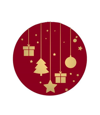 4A Red Sticker “Deco” | Diameter 39 millimetres | Per 250 pieces