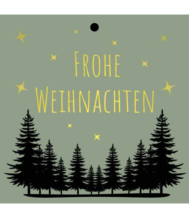 Carte de couleurs mélangées “Weihnachten” | Longueur 7 centimètres | Largeur 7 centimètres | À commander par 20 pièces