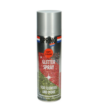 4A Peinture en spray pailletée argentée | Spring Pro Florist déco spray | Contenu 300 millilitres | Par pièce
