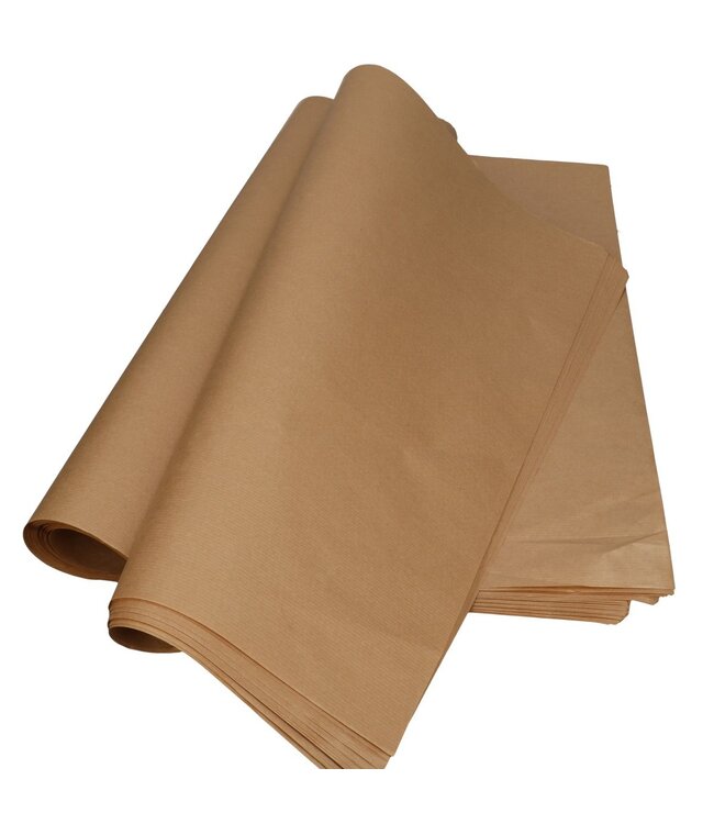 Feuille de papier kraft brun | Longueur 62 centimètres | Largeur 95 centimètres | À commander par 21 pièces