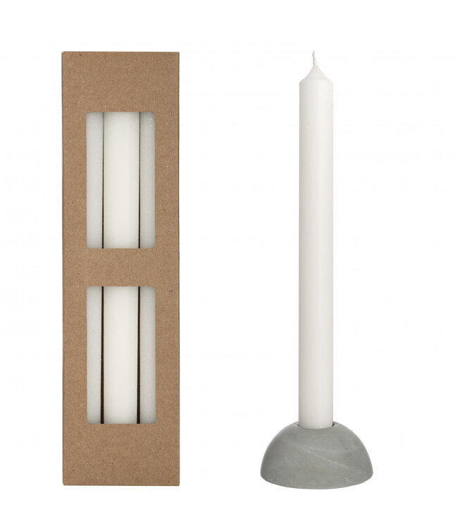 Bougie blanche naturelle Bliss | diamètre 2,2 centimètres | Longueur 25 centimètres | À commander par lot de 3 pièces